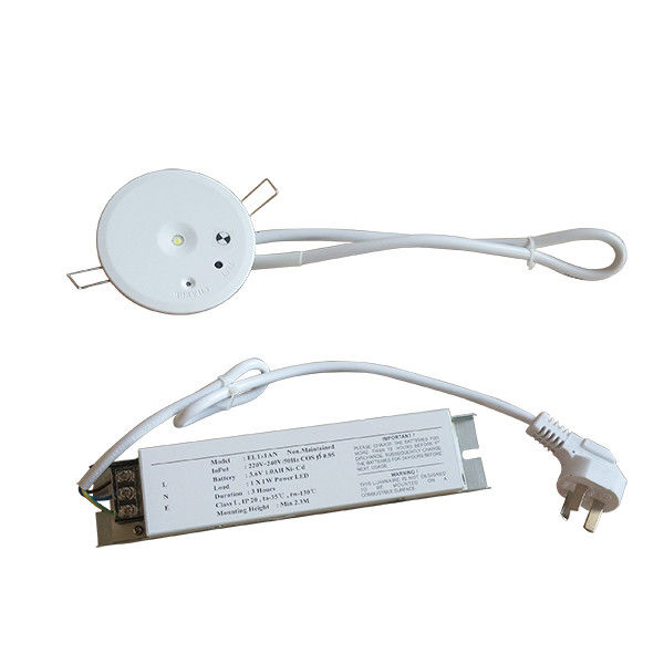 Światło awaryjne w powietrzu komercyjnym z akumulatorem 1W SMD biały LED EL1-1AN