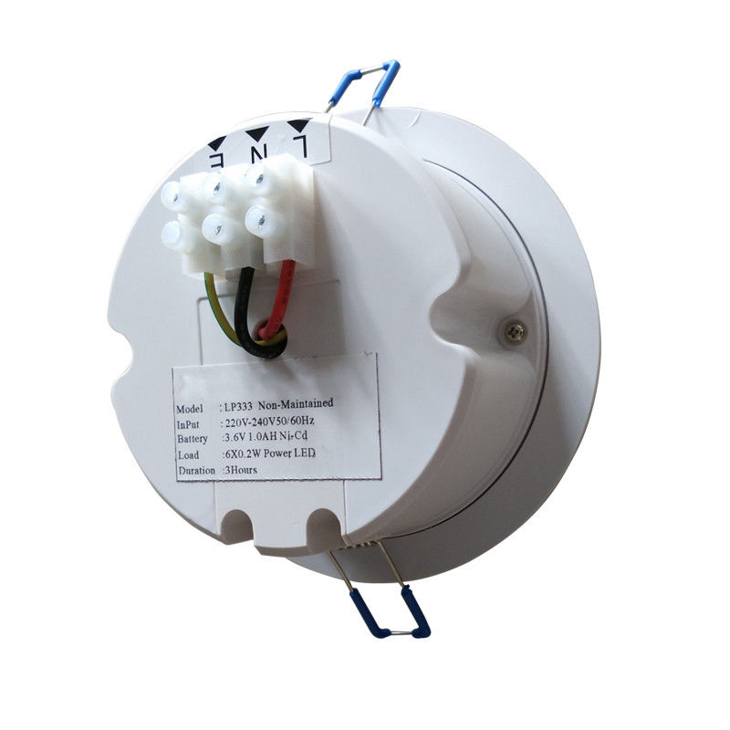 6 sztuk 5730 Komercyjny LED 3W Wylotowy Strop Światło awaryjne z akumulatorem IP20 Stalowy obudowa L117N