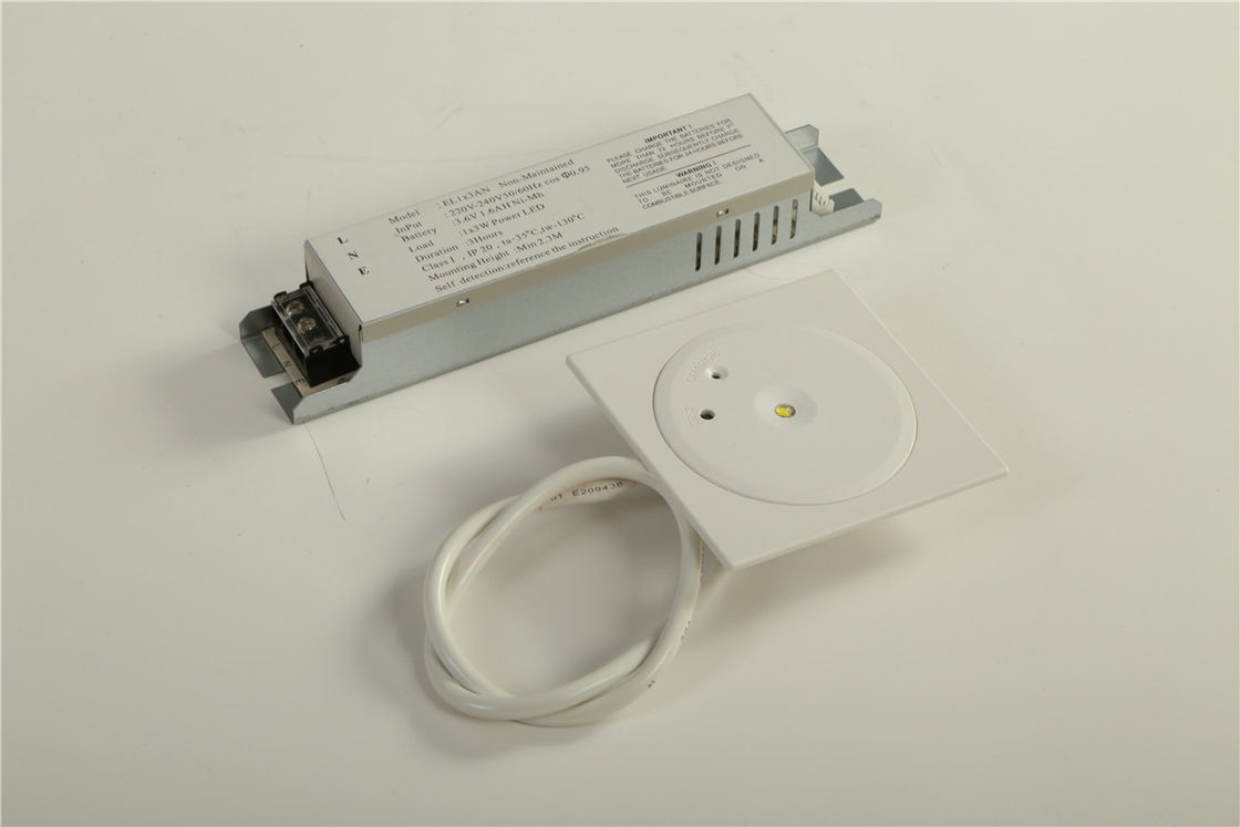 CE Approved Recessed LED Downlight Światło awaryjne przeciwpożarowe z 1 Watt SMD White LED i baterią Ni-Cd