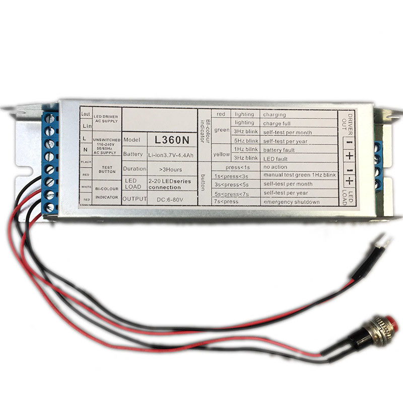 110V 220V 3-4 Watt Wyjście CE LED Emergency Conversion Kit Self Test Function L360