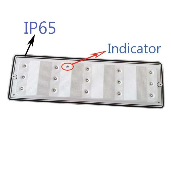Wodoodporna lampa awaryjna LED do montażu natynkowego, hermetyczna, do wilgotnych pomieszczeń, zewnętrzna, IP65 L102M