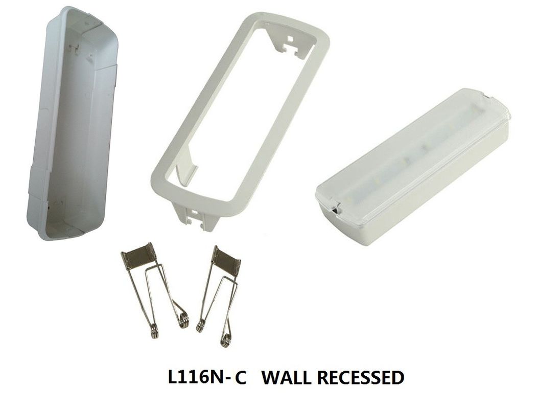 Światło awaryjne LED z akumulatorem w ścianie IP20 SMD 5730 L116M-C