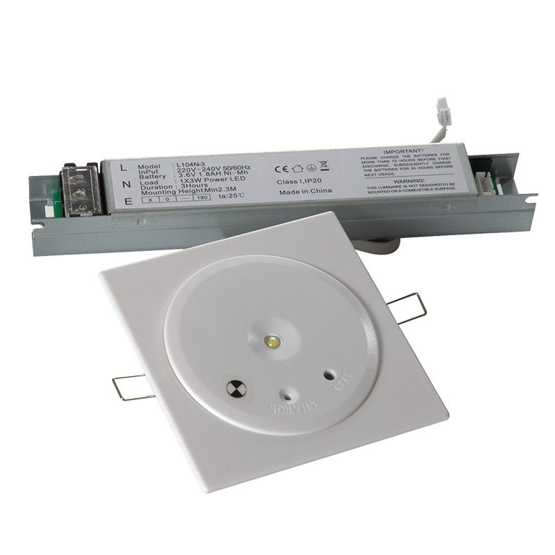 IP20 Strop LED oświetlenie awaryjne 1W SMD Ni-Cd bateria 3 godziny EL104N-1