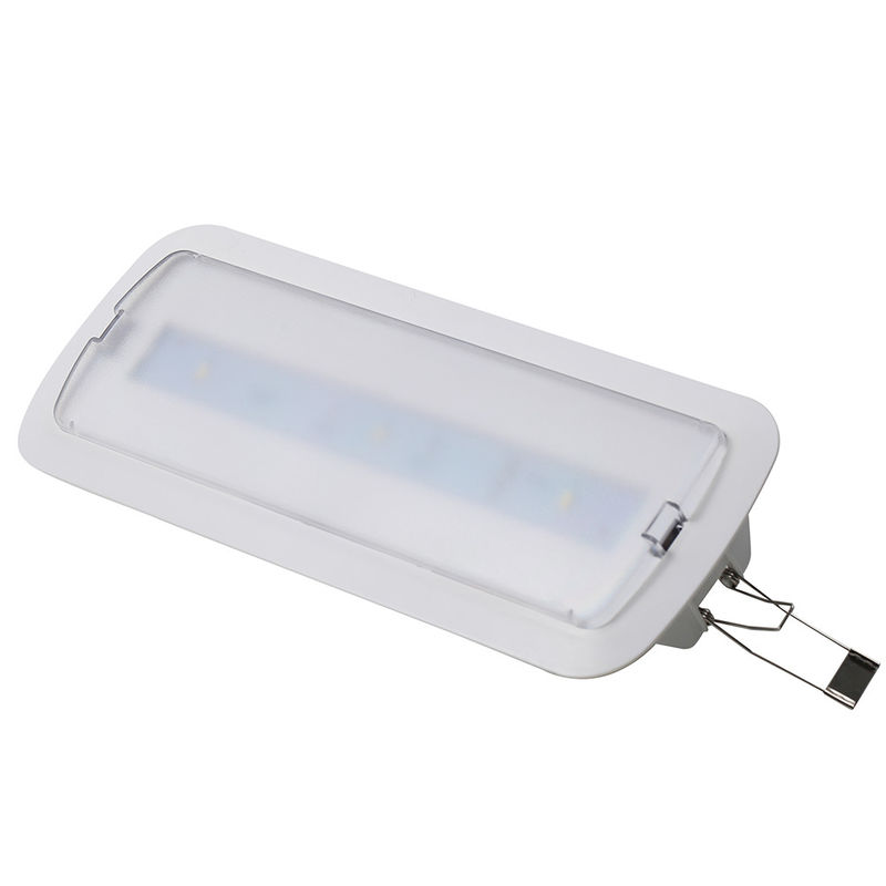 3 szt. Wpuszczane światło awaryjne LED SMD 5730 z baterią Ni-Cd 3,6V 0,6Ah zapewniające czas pracy ponad 3 godziny