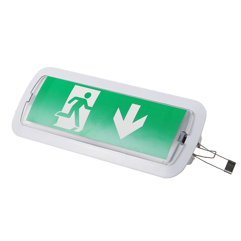 Frosted Commercial Rechargeable Recessed Emergency Lights with Battery Backup LED 1.5W Ceiling L116N-B