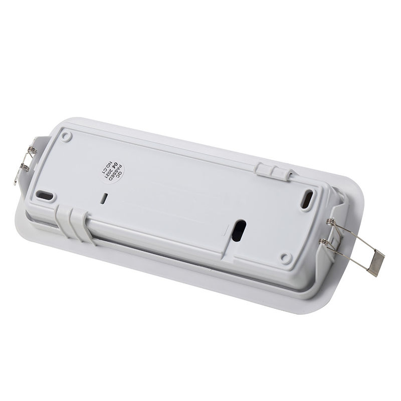 3 szt. Wpuszczane światło awaryjne LED SMD 5730 z baterią Ni-Cd 3,6V 0,6Ah zapewniające czas pracy ponad 3 godziny