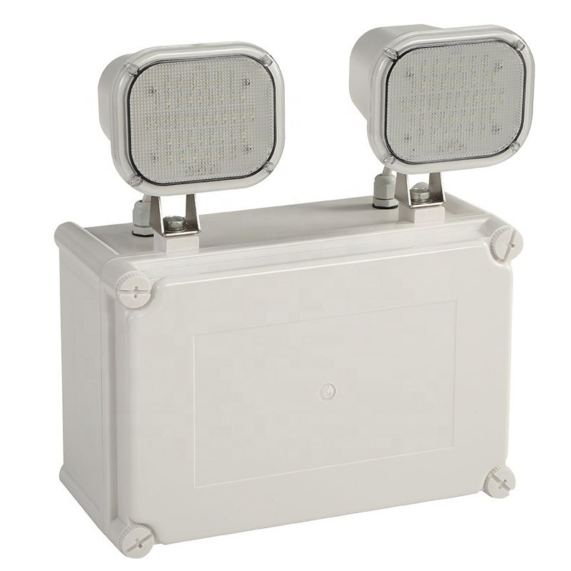 Awaryjne oświetlenie LED z akumulatorem 3 godziny, IP65, podwójny reflektor, obudowa PC L107N