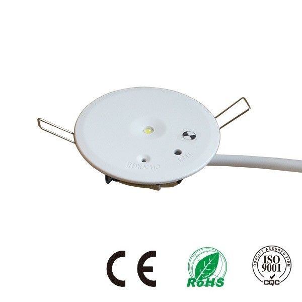220V Awaryjne oświetlenie wpuszczane komercyjne z zasilaniem awaryjnym i baterią 1W SMD IP42