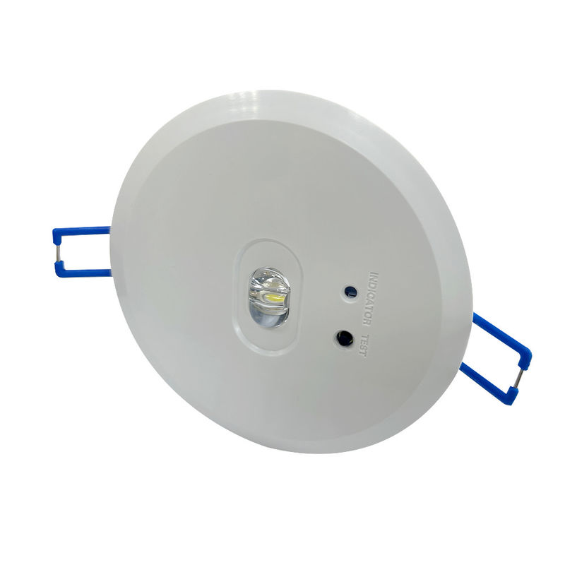 Nieutrzymywana komercyjna wpuszczana w sufit lampa awaryjna z akumulatorem COB LED, akumulator litowo-jonowy, stalowa obudowa L118N