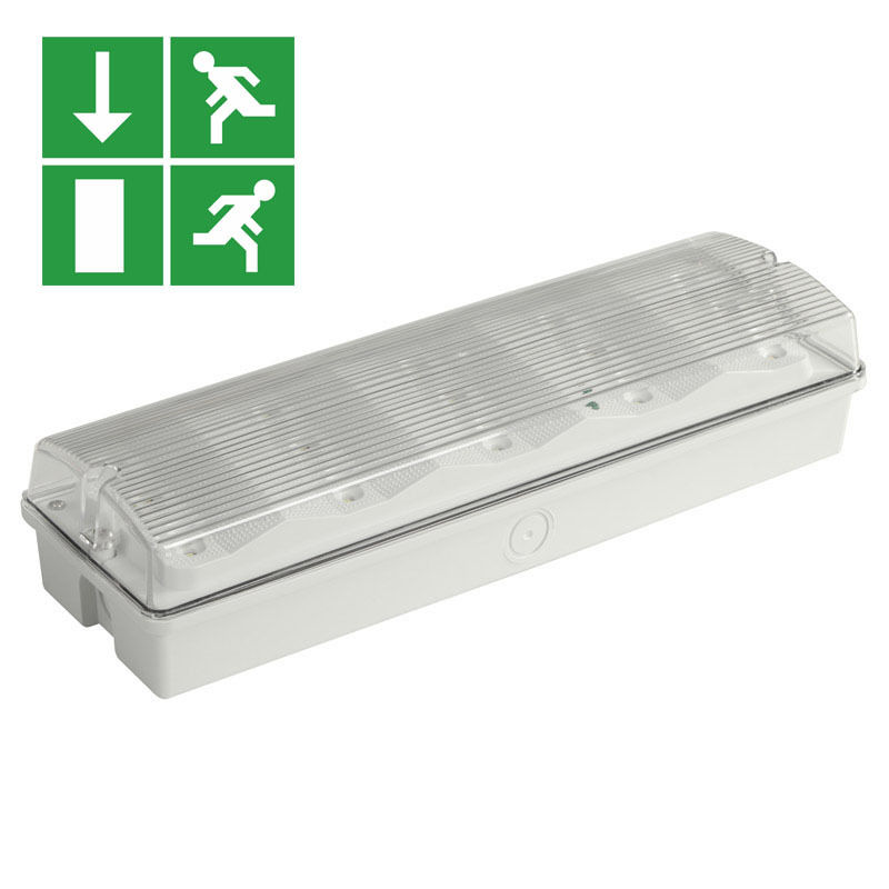 Wodoodporne światło awaryjne LED IP65 z akumulatorem Ni-Cd 3W, 15 szt. diod SMD 2835, 6500K