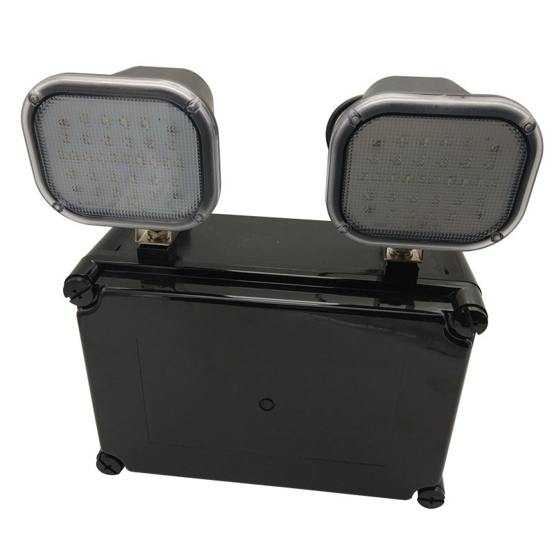 220V wejście 2x6W Twin Spot LED światło awaryjne 3 lata gwarancja 50000 godzin żywotność