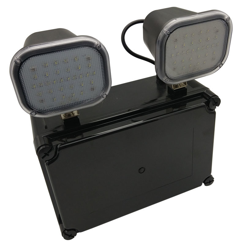 220V wejście 2x6W Twin Spot LED światło awaryjne 3 lata gwarancja 50000 godzin żywotność