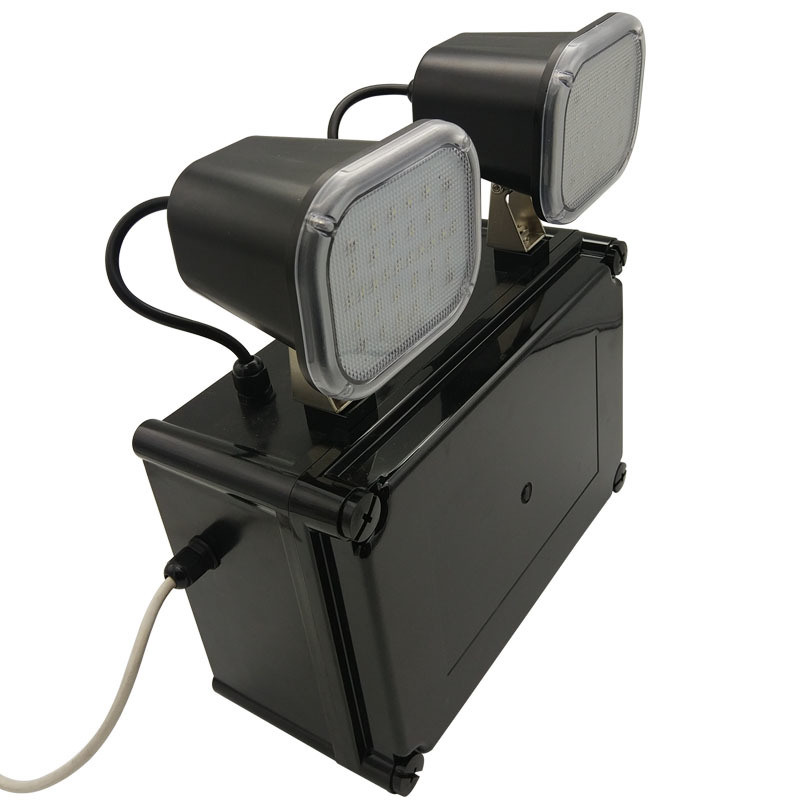220V wejście 2x6W Twin Spot LED światło awaryjne 3 lata gwarancja 50000 godzin żywotność