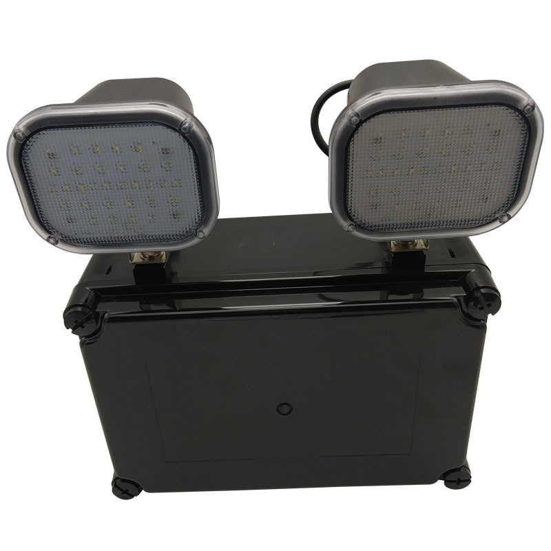220V wejście 2x6W Twin Spot LED światło awaryjne 3 lata gwarancja 50000 godzin żywotność