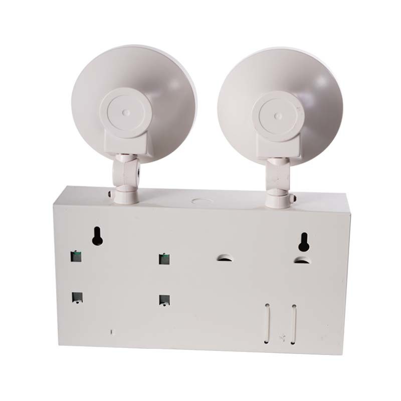 Wall Mounted Twin Spot Emergency Light with 6000K Daylight Alert 3-Year Warranty and 50000 Hours Lifespan