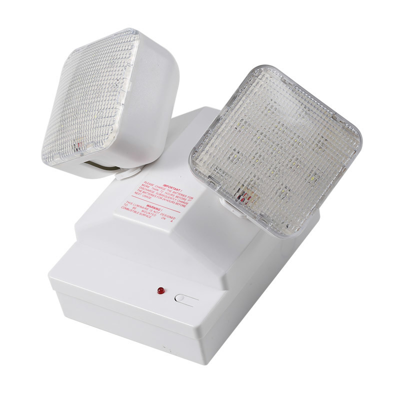 6W Twin Spot Emergency Light with 3.6V/3.0Ah Ni-Cd Battery and IP20 Rating