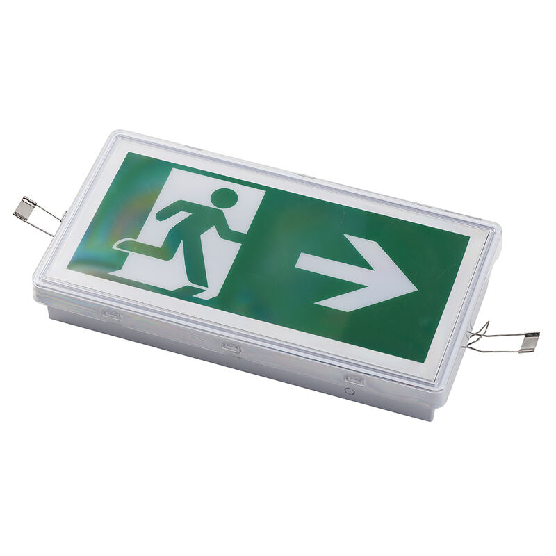 Znak wyjścia ewakuacyjnego, oświetlenie wpuszczane w sufit, akumulator Ni-Cd, stopień ochrony IP65, dioda LED 5730 SMD