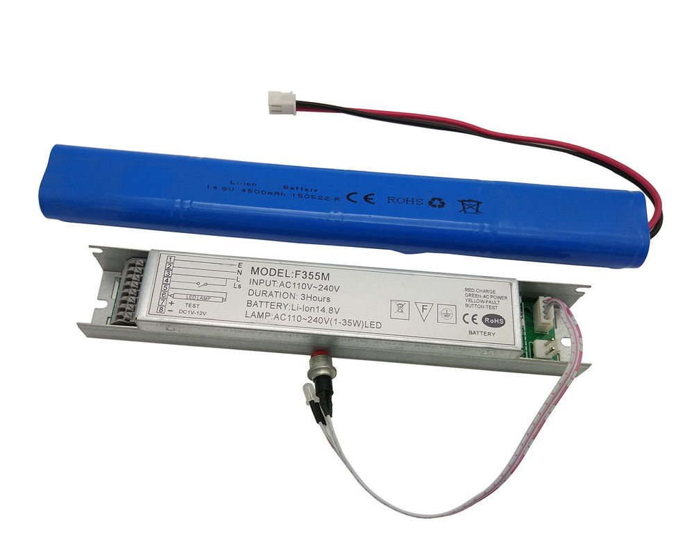 Akumulatorowy zestaw do konwersji awaryjnej Akumulator Li-Ion 1-45W Światła LED 3 godziny F355M