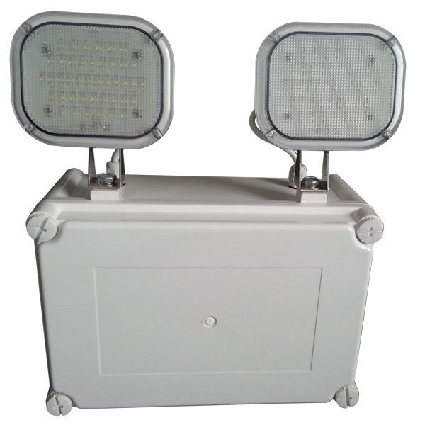 Lampa awaryjna LED IP65 Twin Spot Wodoodporna Zewnętrzna Ni-Cd Mokre Miejsce Zasilanie Bateryjne L107N