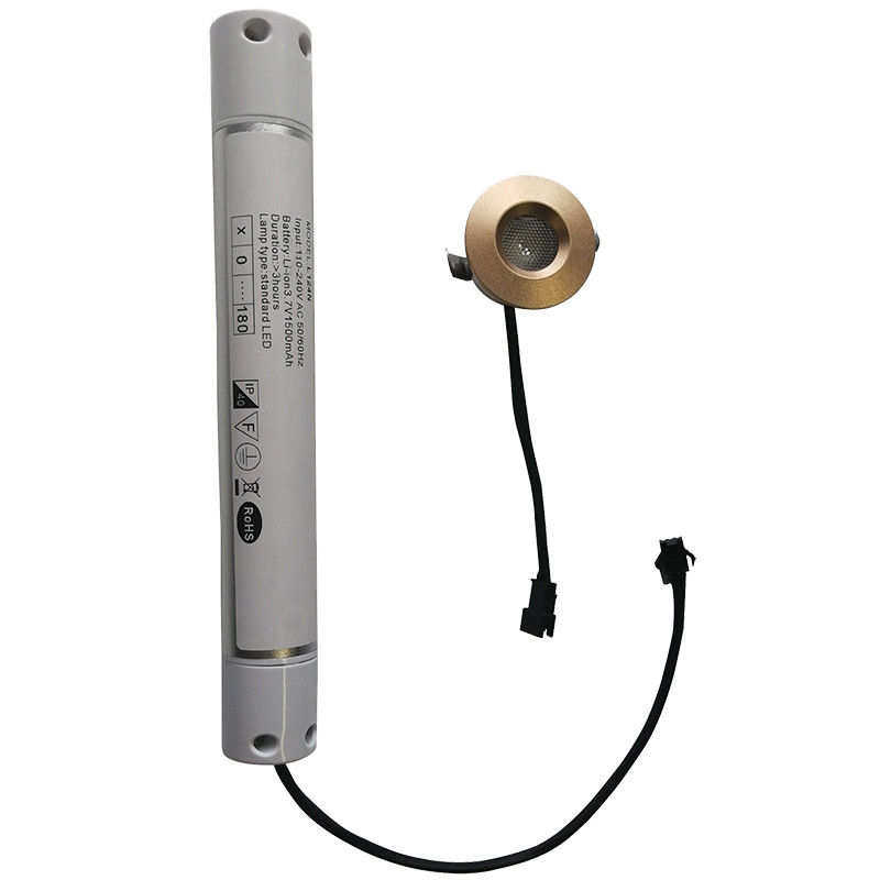 Aluminiowa obudowa 3W LED Akumulatorowa lampa awaryjna z zapasem baterii IP20 Wysoka jasność L124N