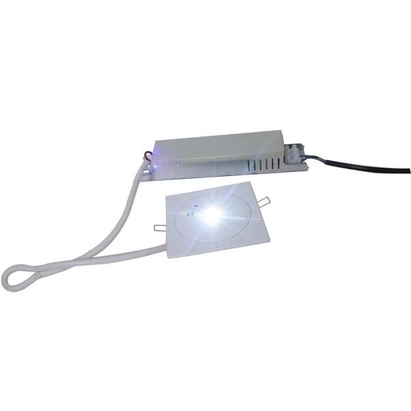 Awaryjne oświetlenie sufitowe wpuszczane 3W bez konserwacji z akumulatorem LED Downlight awaryjny 3 godziny
